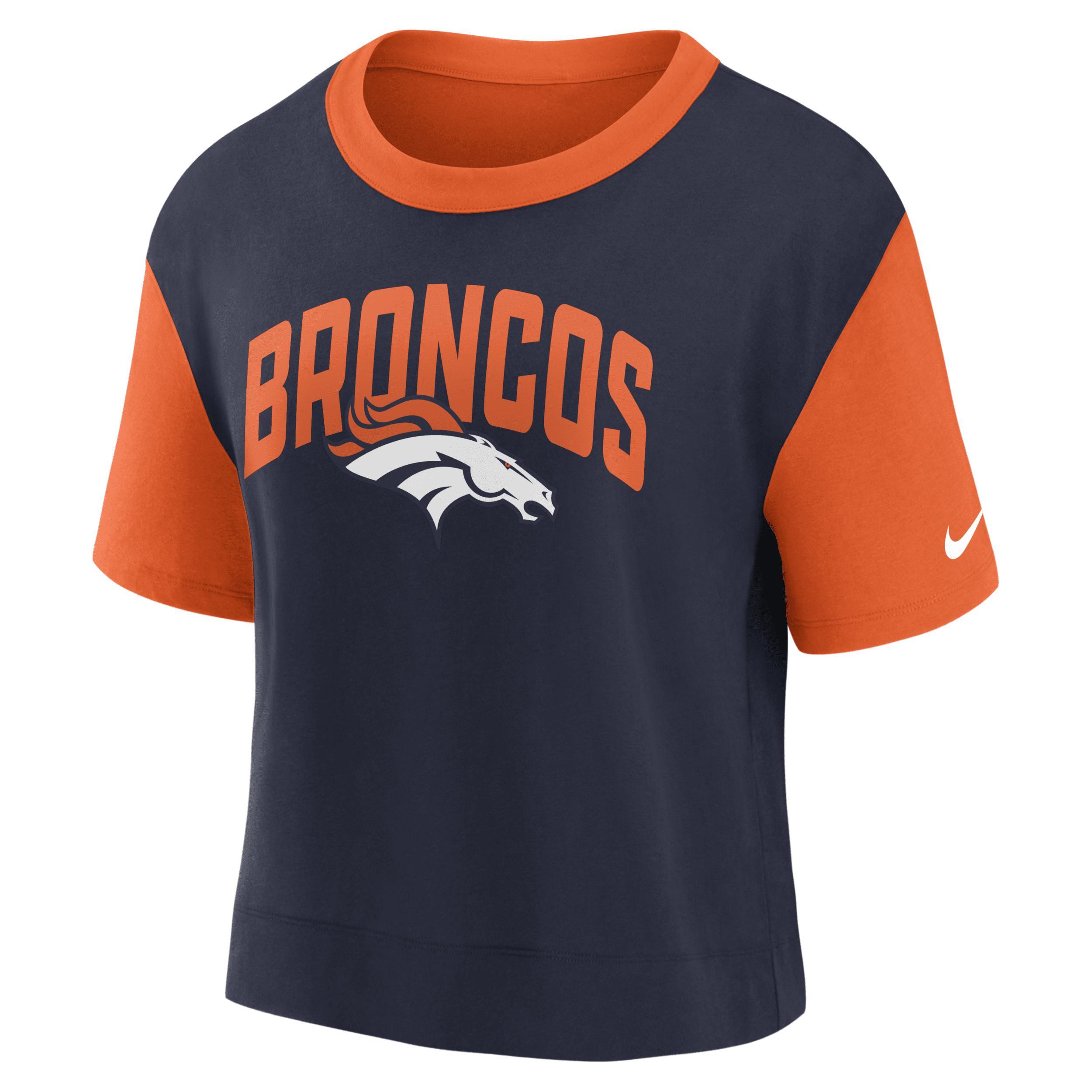 Women's Nike Orange/Navy Chicago Bears High Hip Fashion T-Shirt, Size: XL Product Image