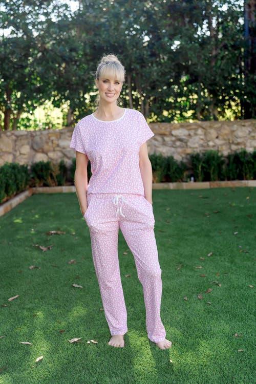 Lila and Hayes Marcia Women's Pajama Pant Set in Easter Time Pink at Nordstrom, Size Xx-Small Product Image