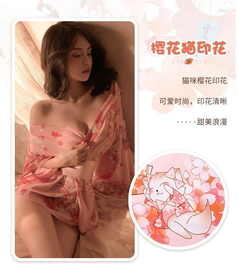 Kimono Lingerie Costume Set Product Image