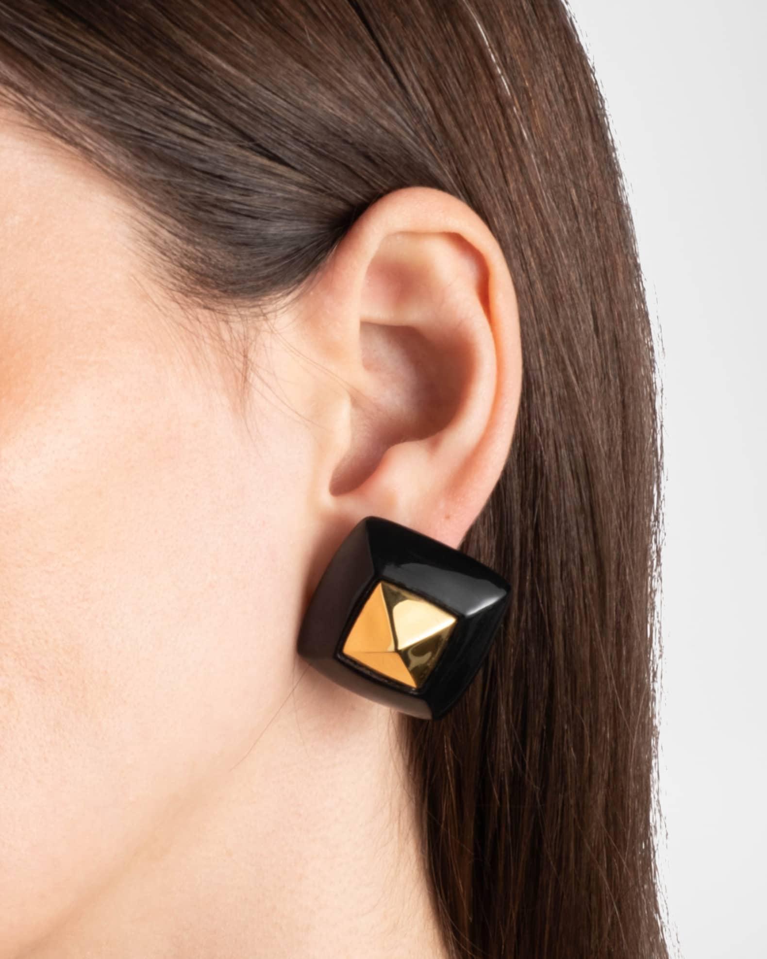 Luminous Lucite Armor Post Earrings Product Image