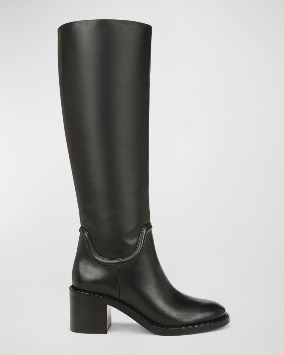 Fabian Block-Heeled Leather Boots Product Image