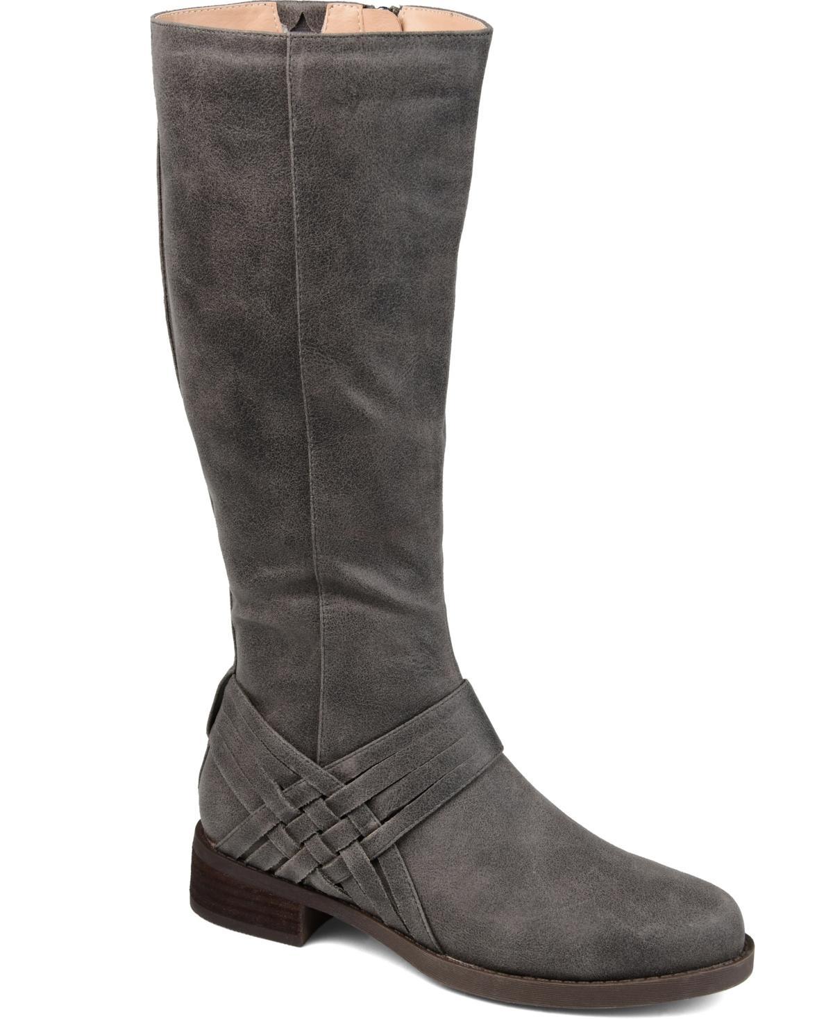 Journee Meg Womens Tall Boots Grey Product Image