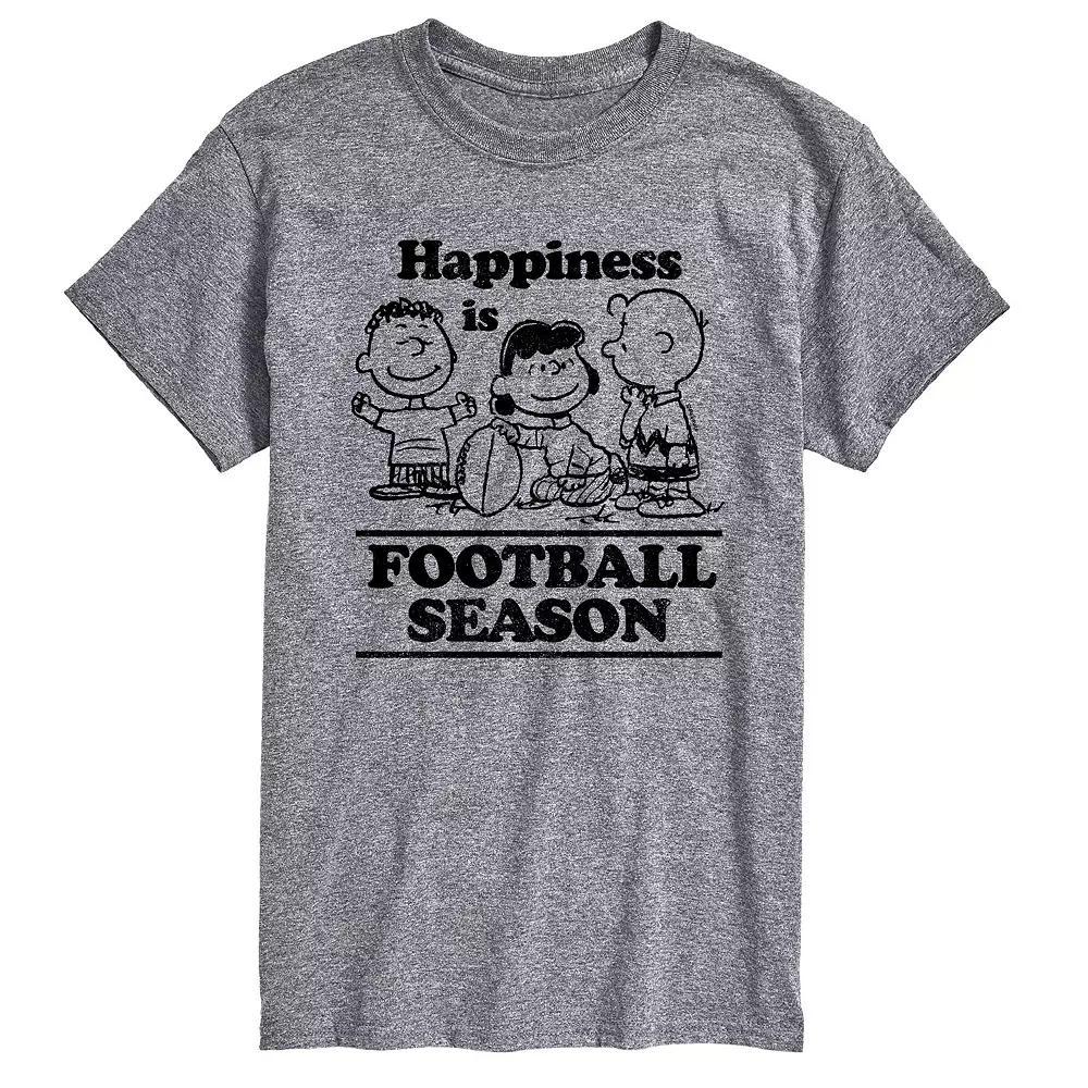 Big & Tall Peanuts Football Season Tee, Mens Product Image