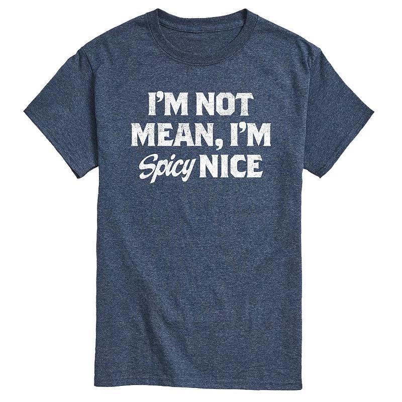 Mens Spicy Nice Graphic Tee Blue Product Image