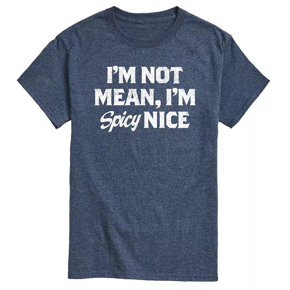 Mens Spicy Nice Graphic Tee Blue Product Image