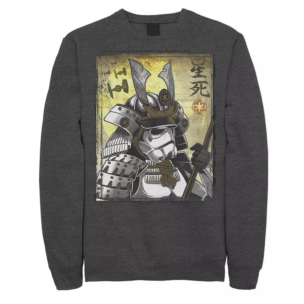 Men's Star Wars Samurai Trooper Kanji Sweatshirt, Size: Small, Grey Heather Product Image