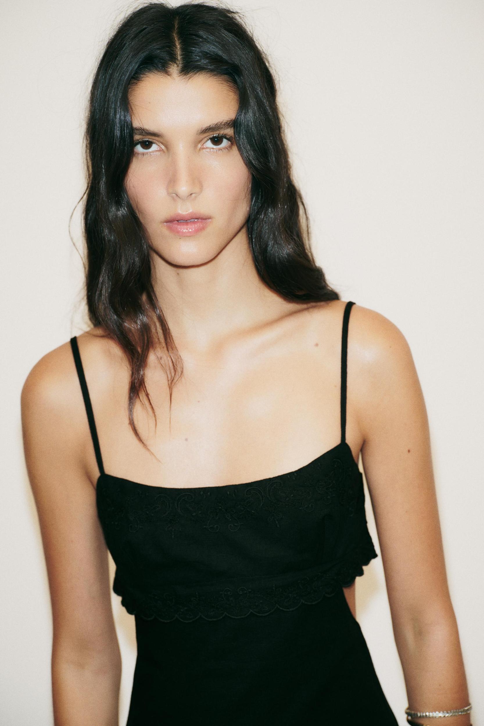 CUT OUT EMBROIDERED DRESS Product Image
