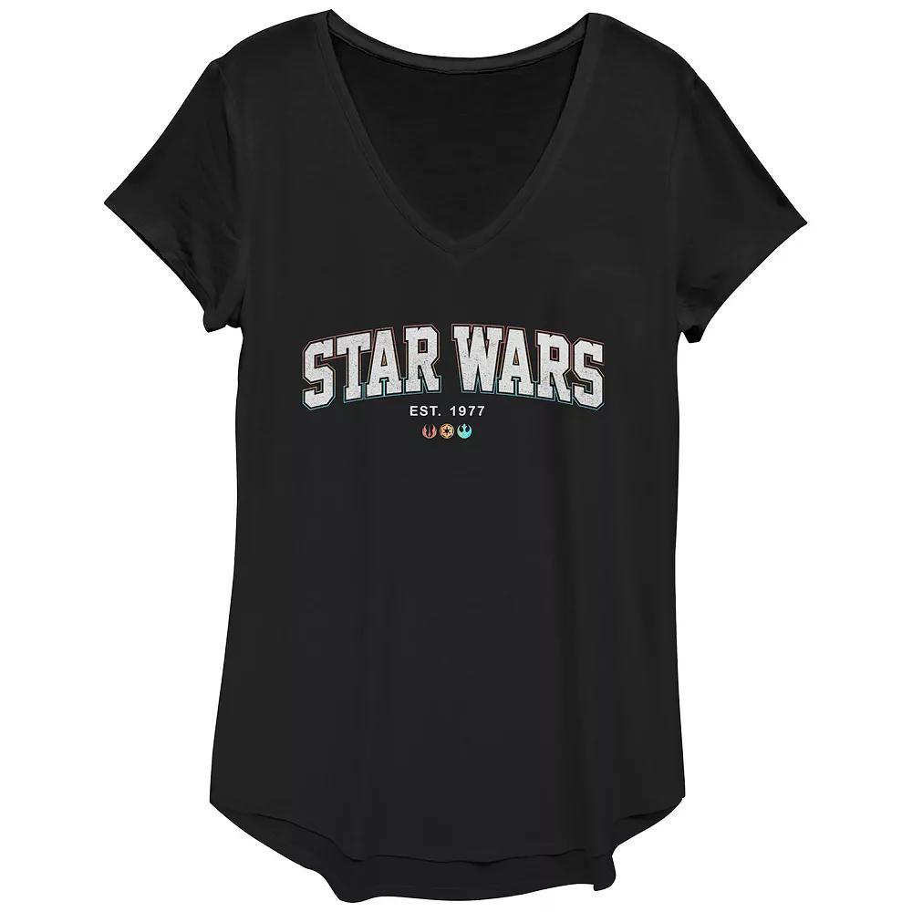 Women's Star Wars Est. 1977 Graphic Tee, Girl's, Size: XS, Black Product Image