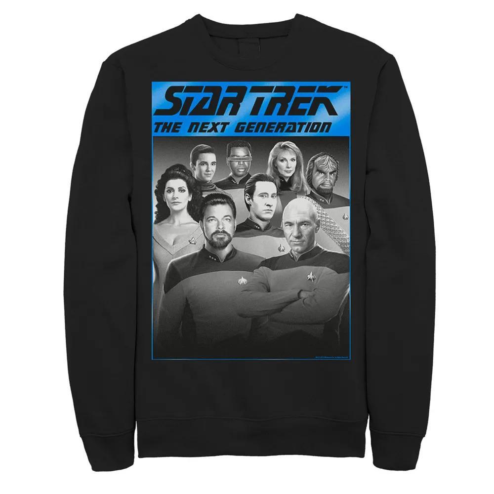 Men's Star Trek Next Generation Group Shot Sweatshirt, Size: Large, Black Product Image