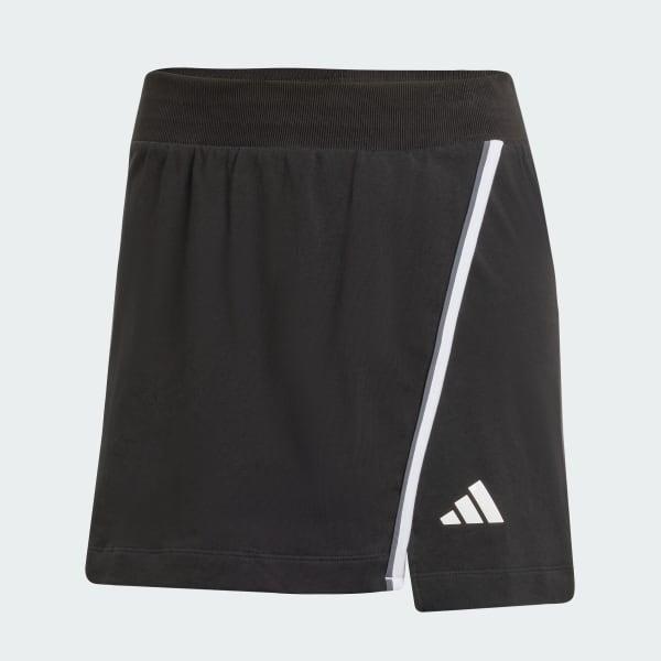 Women's adidas Essentials Cotton Skort, Size: Medium, Black Product Image