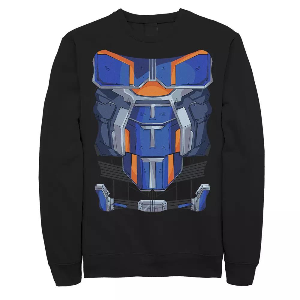 Men's Crazy Cats Riding Free Fleece Crewneck Sweatshirt, Size: XXL, Black Product Image