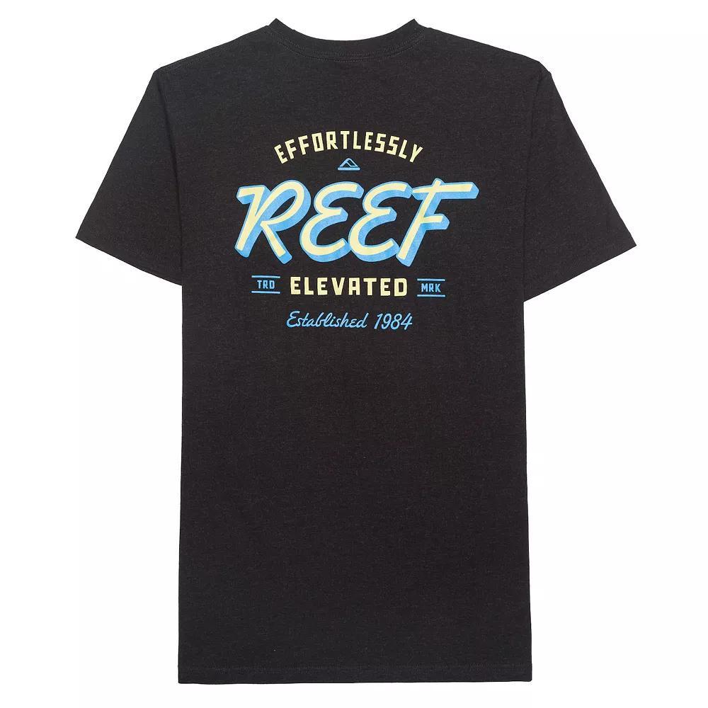 Men's REEF Graphic Tee, Size: Large, Black Blue Product Image