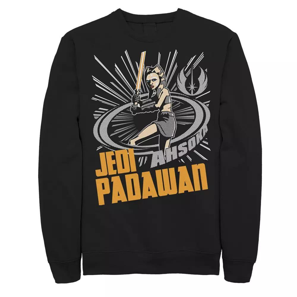 Men's Star Wars: Clone Wars Jedi Padawan Ahsoka Portrait Sweatshirt, Size: XL, Black Product Image
