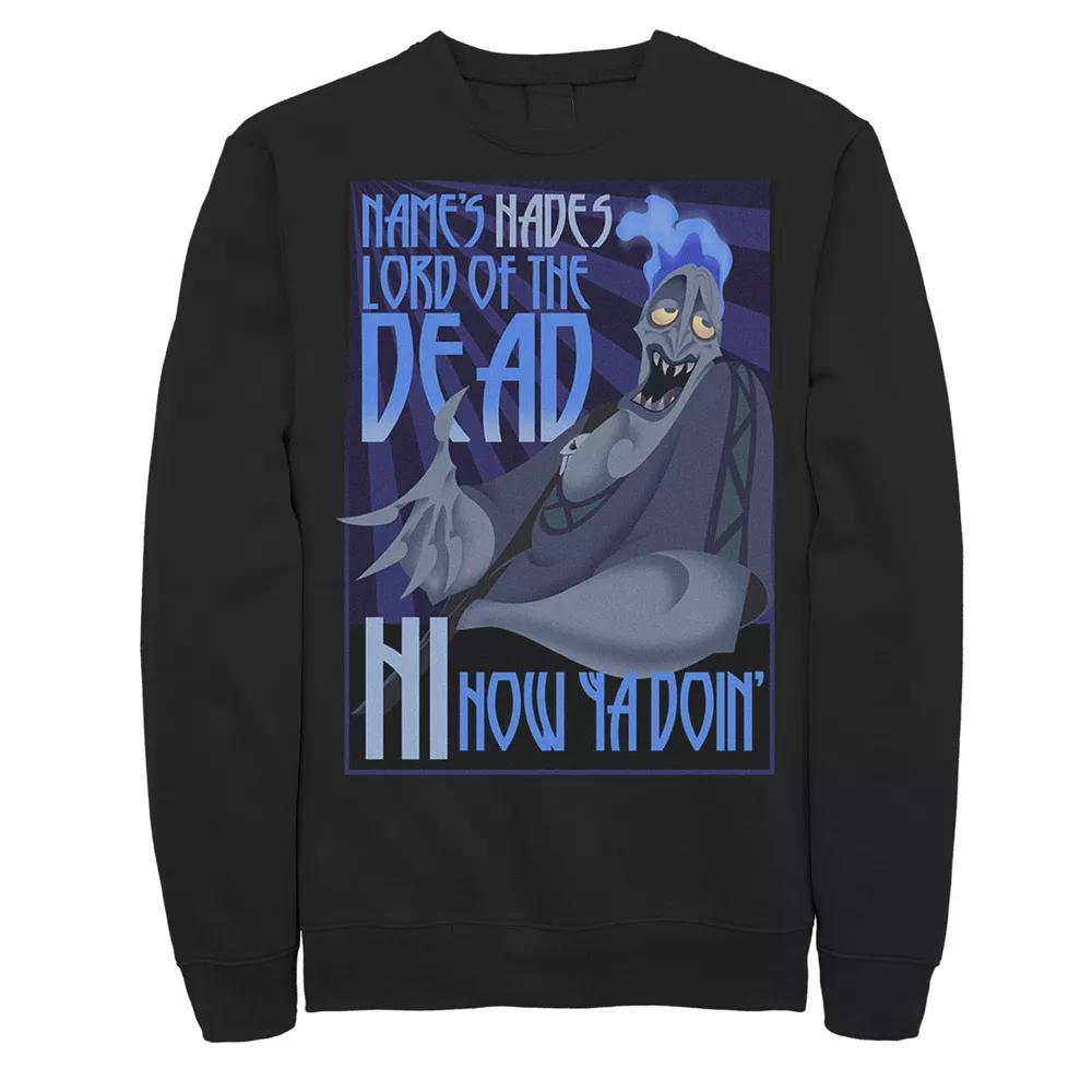 Disney's Hercules Men's The Name's Hades Quote Sweatshirt, Size: Large, Black Product Image