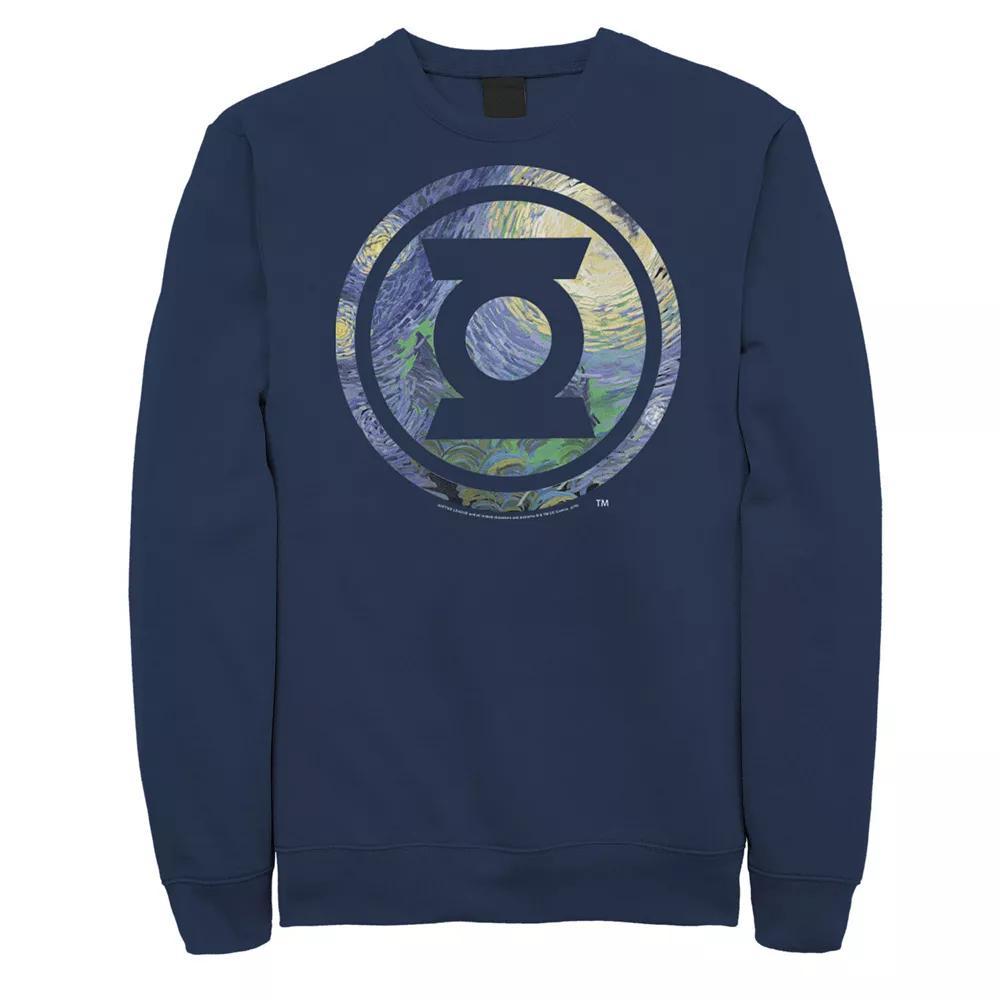Men's DC Comics Green Lantern Logo Sweatshirt, Size: XXL, Black Product Image