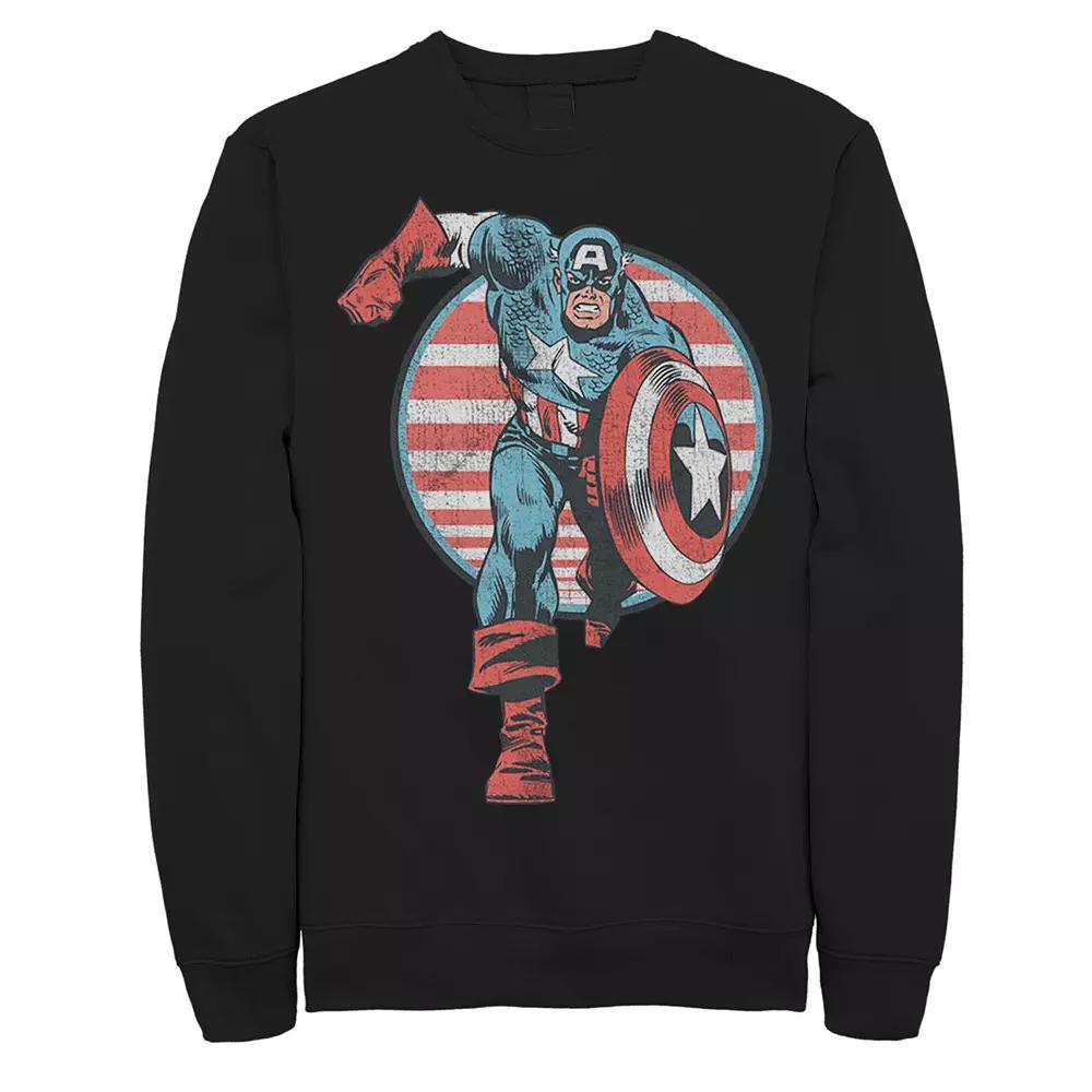 Men's Marvel Mighty Heart Comic Sweatshirt, Size: Small, Red Product Image