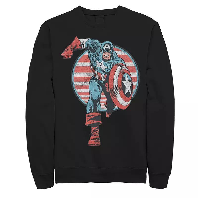Men's Marvel Mighty Heart Comic Sweatshirt, Size: Small, Red Product Image