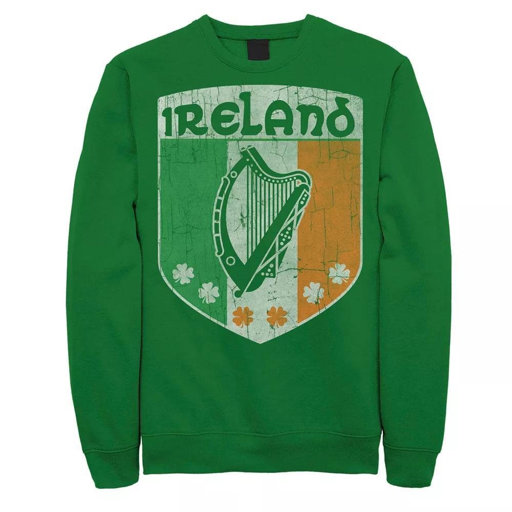 Men's Ireland Crest Vintage Sweatshirt, Size: Medium, Kelly Product Image