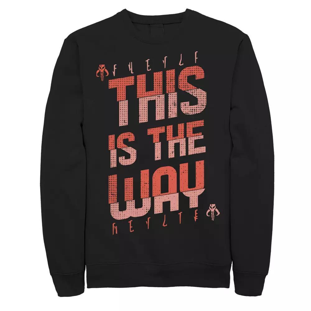 Men's Netflix Stranger Things Scoops Troop Neon Sweatshirt, Size: Small, Blue Product Image