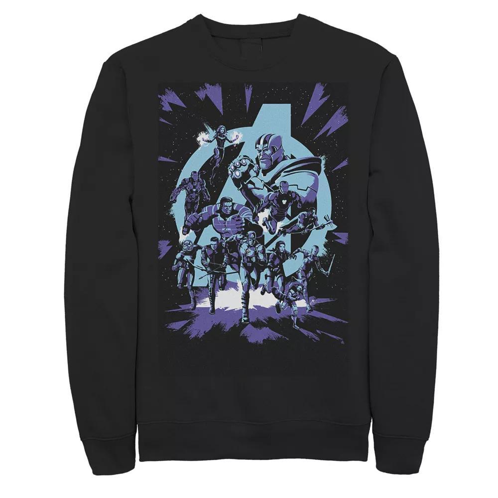Men's Jurassic Park Life Finds A Way Goldblum Jeff Stare Sweatshirt, Size: Large, Blue Product Image