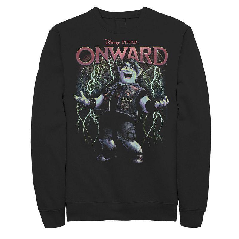 Disney / Pixar's Onward Barley Men's Lightning Portrait Sweatshirt, Size: 3XL, Black Product Image