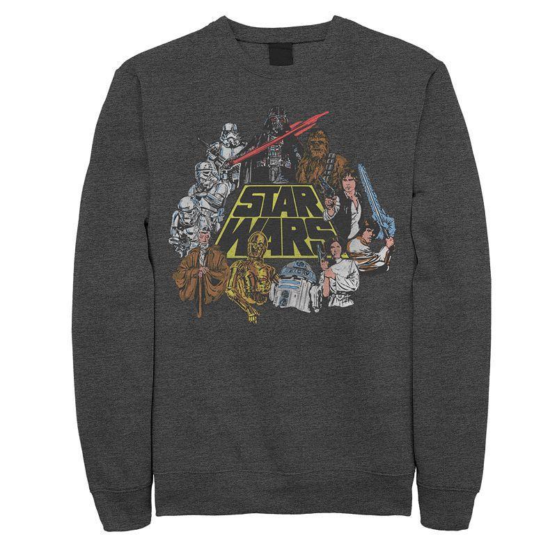 Men's Star Wars In Color Mens Tee, Size: XXL, Grey Heather Product Image