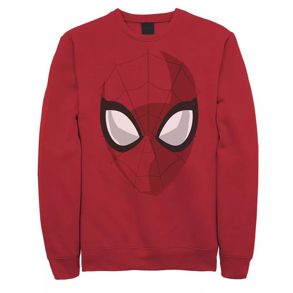 Men's Marvel Spider-Man Modern Big Face Sweatshirt, Boy's, Size: Medium, Red Product Image