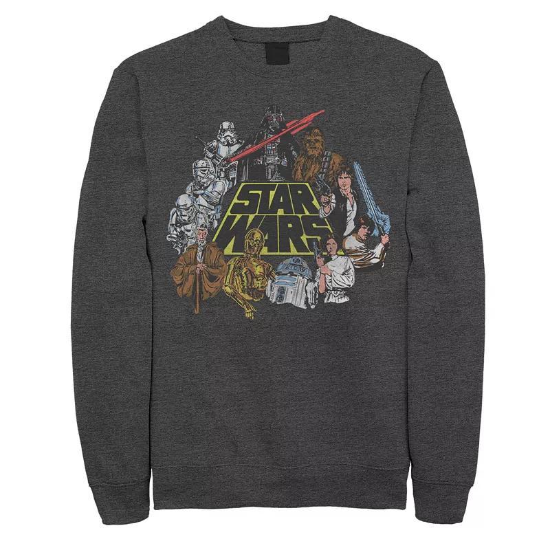 Men's Star Wars In Color Mens Tee, Size: XXL, Grey Heather Product Image