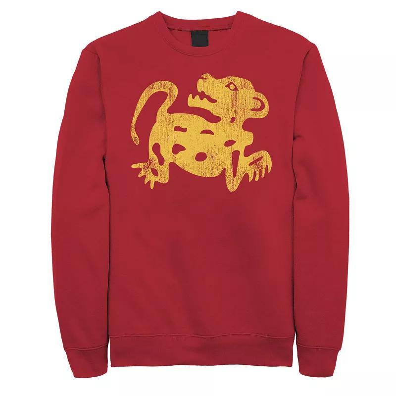 Men's Bear Scene Line Art Sweatshirt, Size: XXL, Blue Product Image