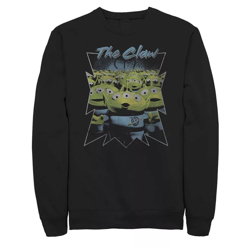 Men's Jurassic Park Neon Sign Fossil Logo Sweatshirt, Size: Small, Black Product Image