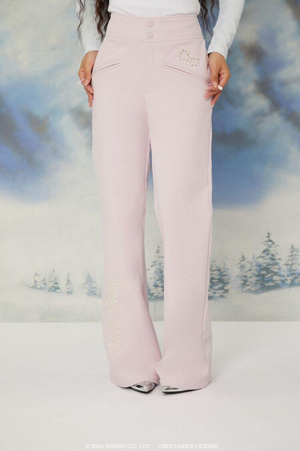 Active Hello Kitty Rhinestone Bow Pants | Forever 21 Product Image