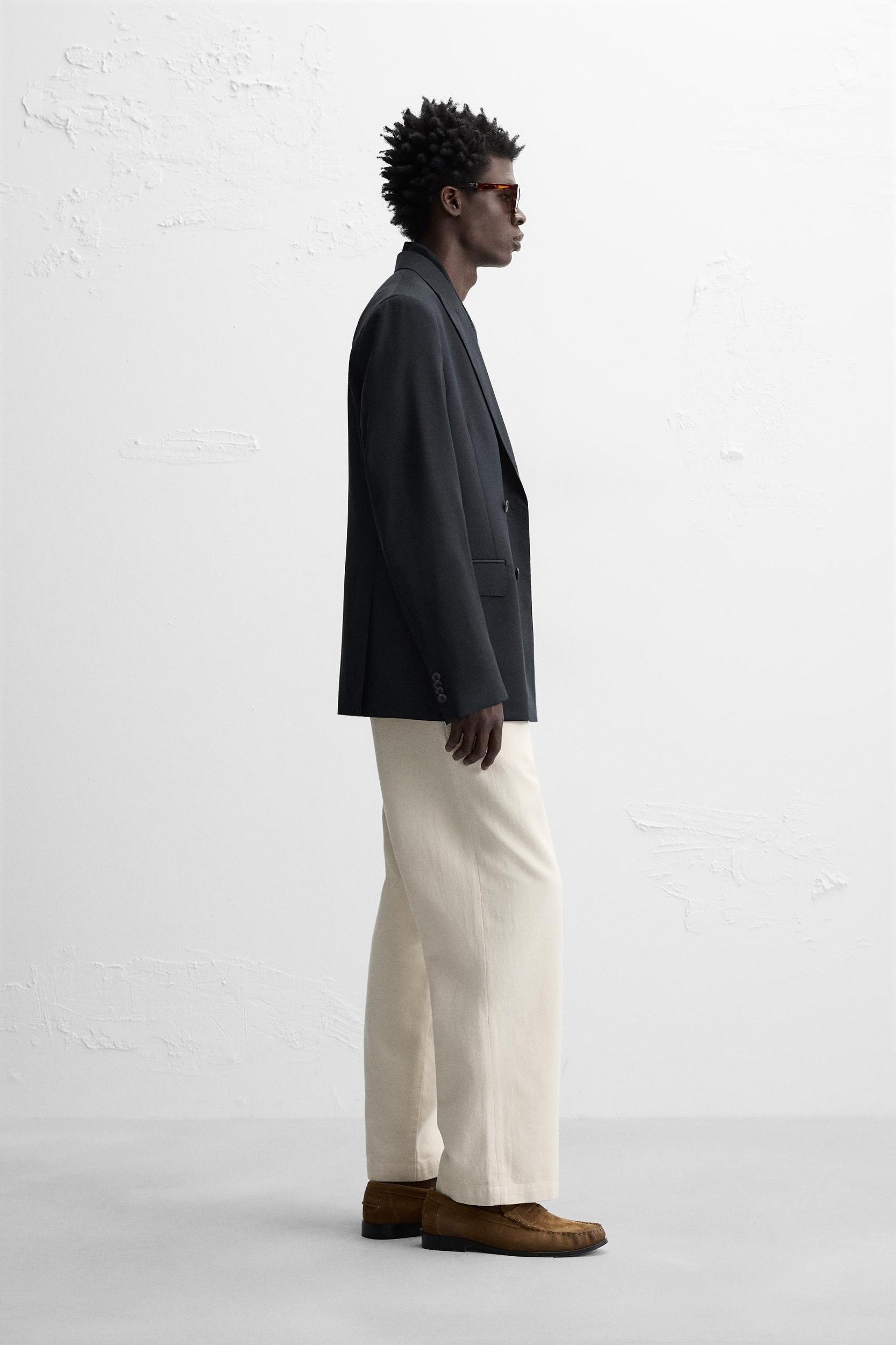 100% WOOL DOUBLE BREASTED BLAZER Product Image