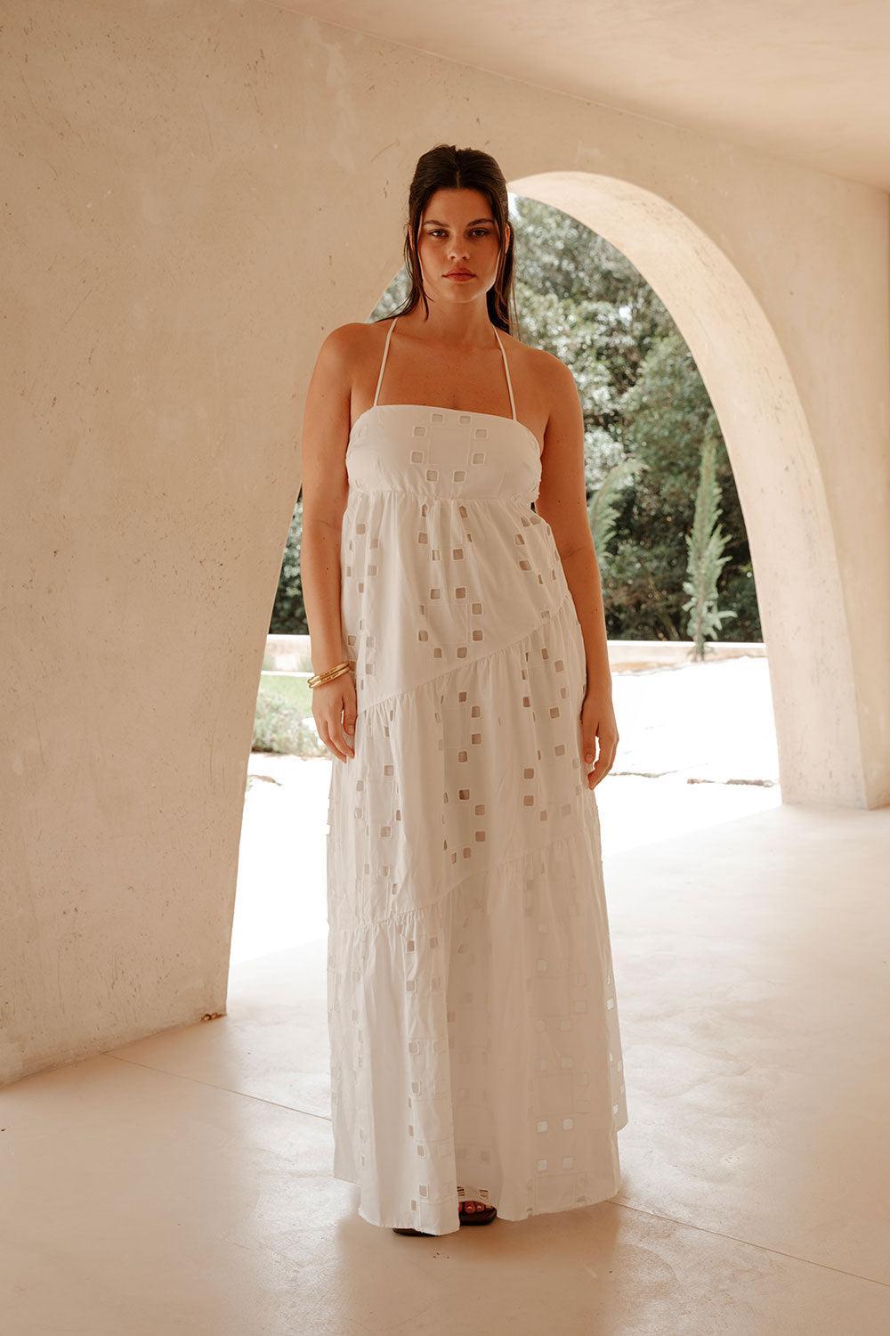 Backless Giselle Dress - Cutwork Product Image