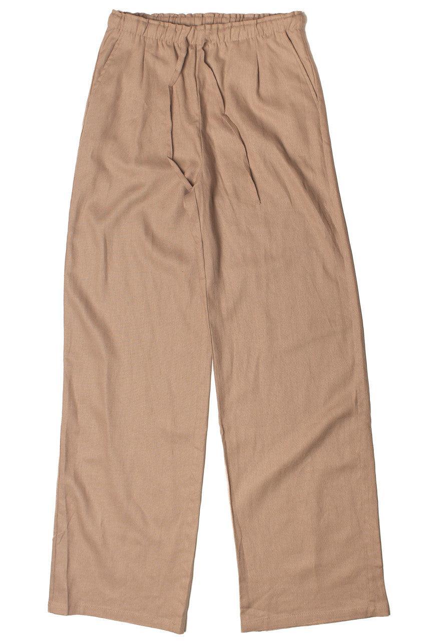 Linen Drawstring Pants Product Image