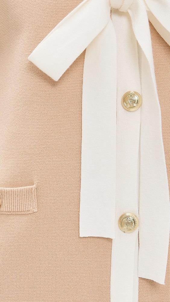 English Factory Knit Midi Dress With Ribbon Tie | Shopbop Product Image
