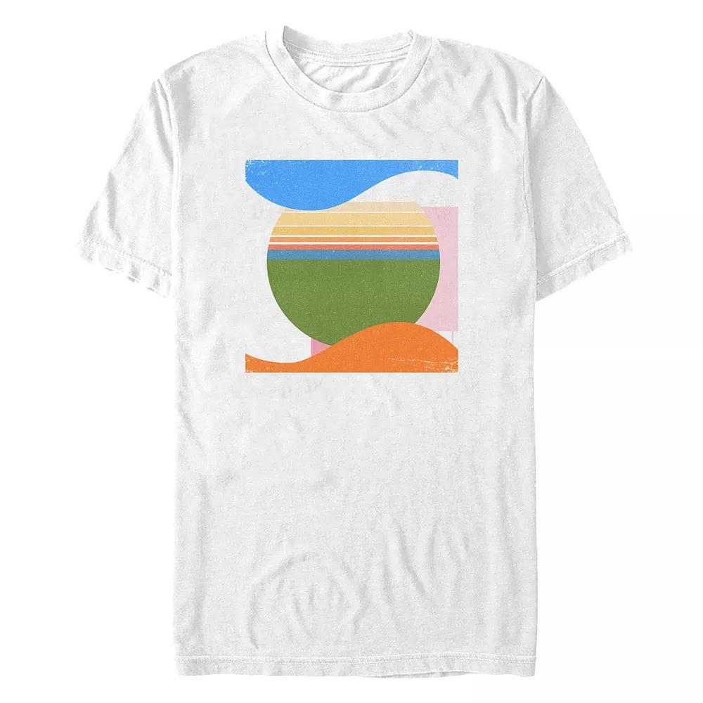 Big & Tall Geometric Multicolor Poster Graphic Tee, Men's, Size: Medium Tall, Black Product Image