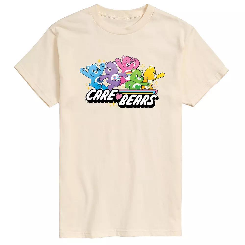 Mens Care Bears Logo Group Graphic Tee Ivory Product Image