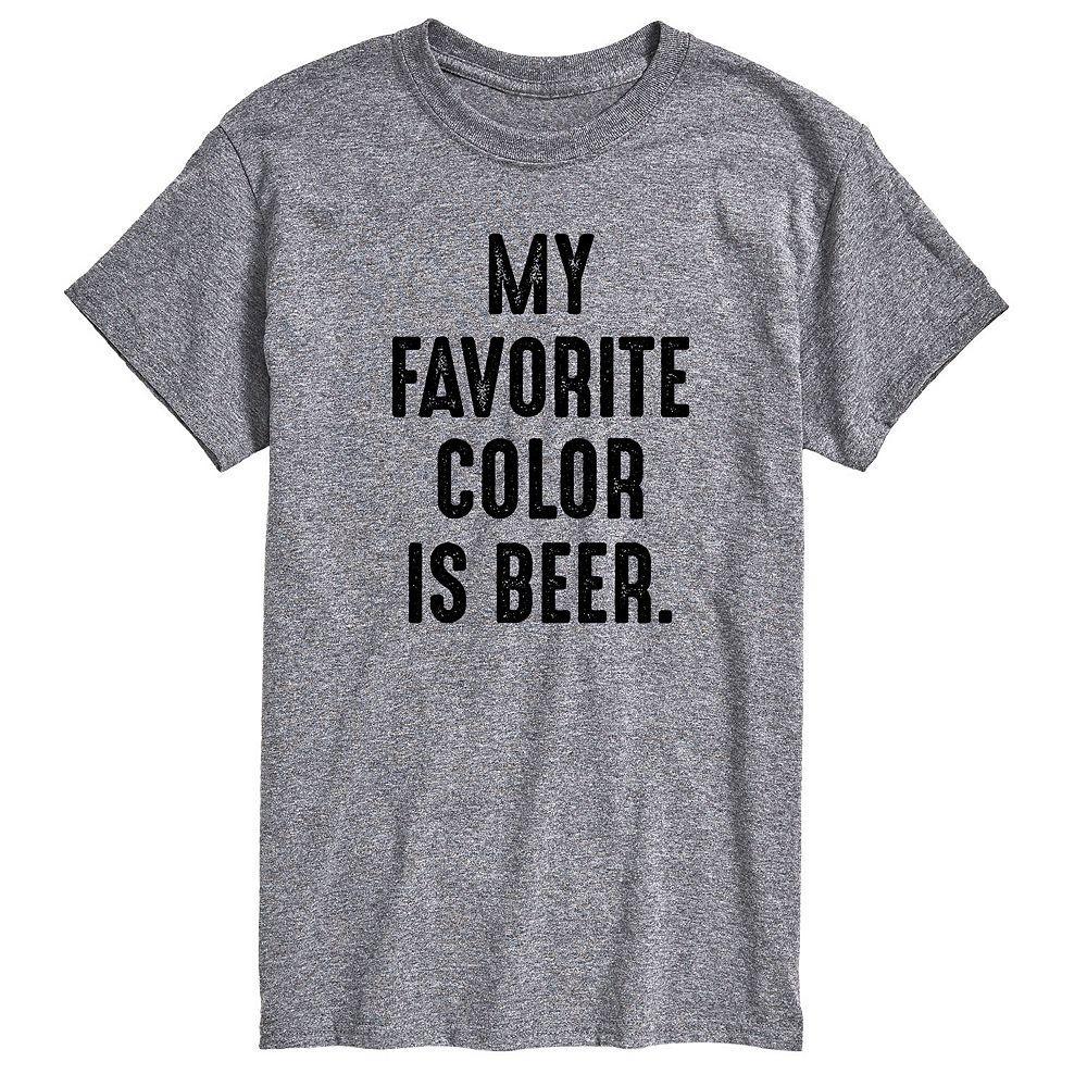 Mens Favorite Color is Beer Graphic Tee Product Image