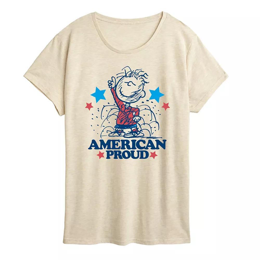 Womens Peanuts Pigpen American Proud Graphic Tee Product Image