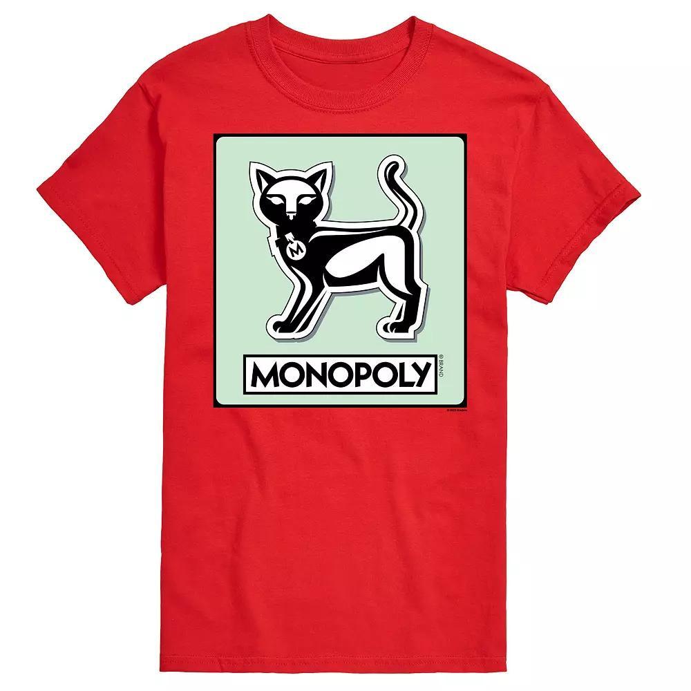 Big & Tall Monopoly Cat Game Token Graphic Tee, Mens Product Image