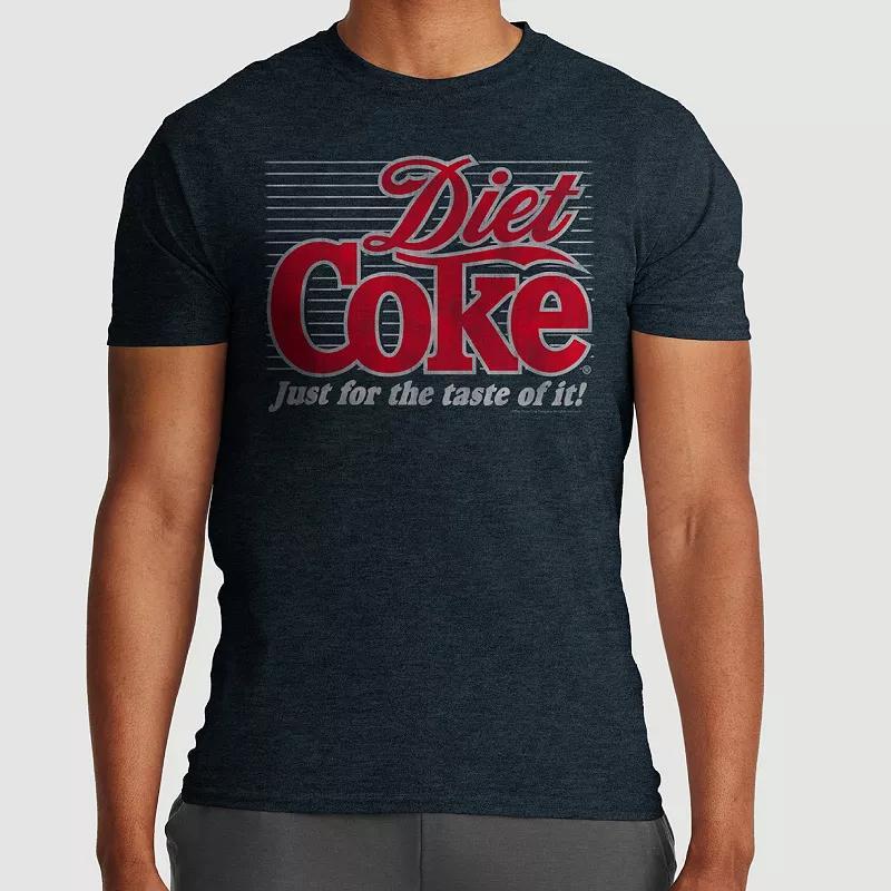 Men's Diet Coke Vintage Ad Crewneck Graphic Tee, Size: Medium, Heather Grey Product Image