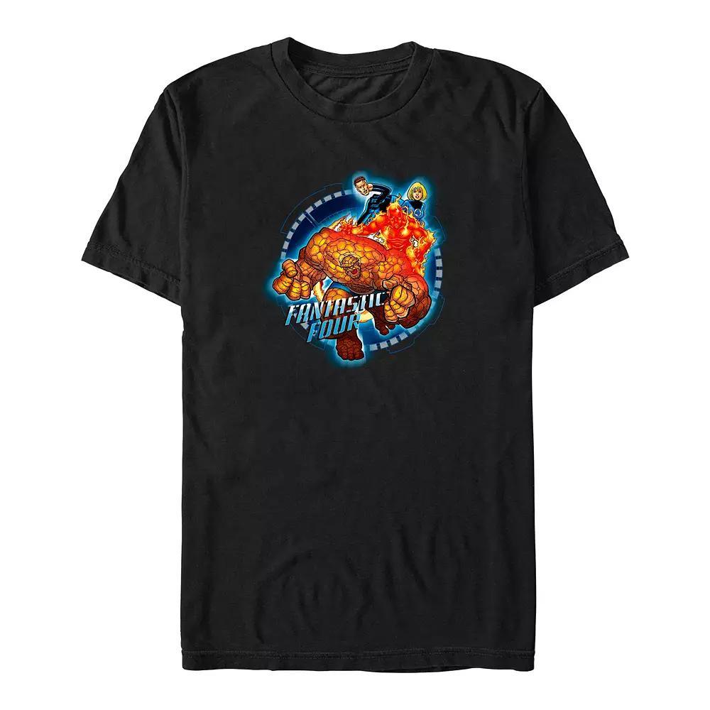 Big & Tall Marvel Fantastic Four Always Ready Graphic Tee, Men's, Size: Large Tall, Black Product Image