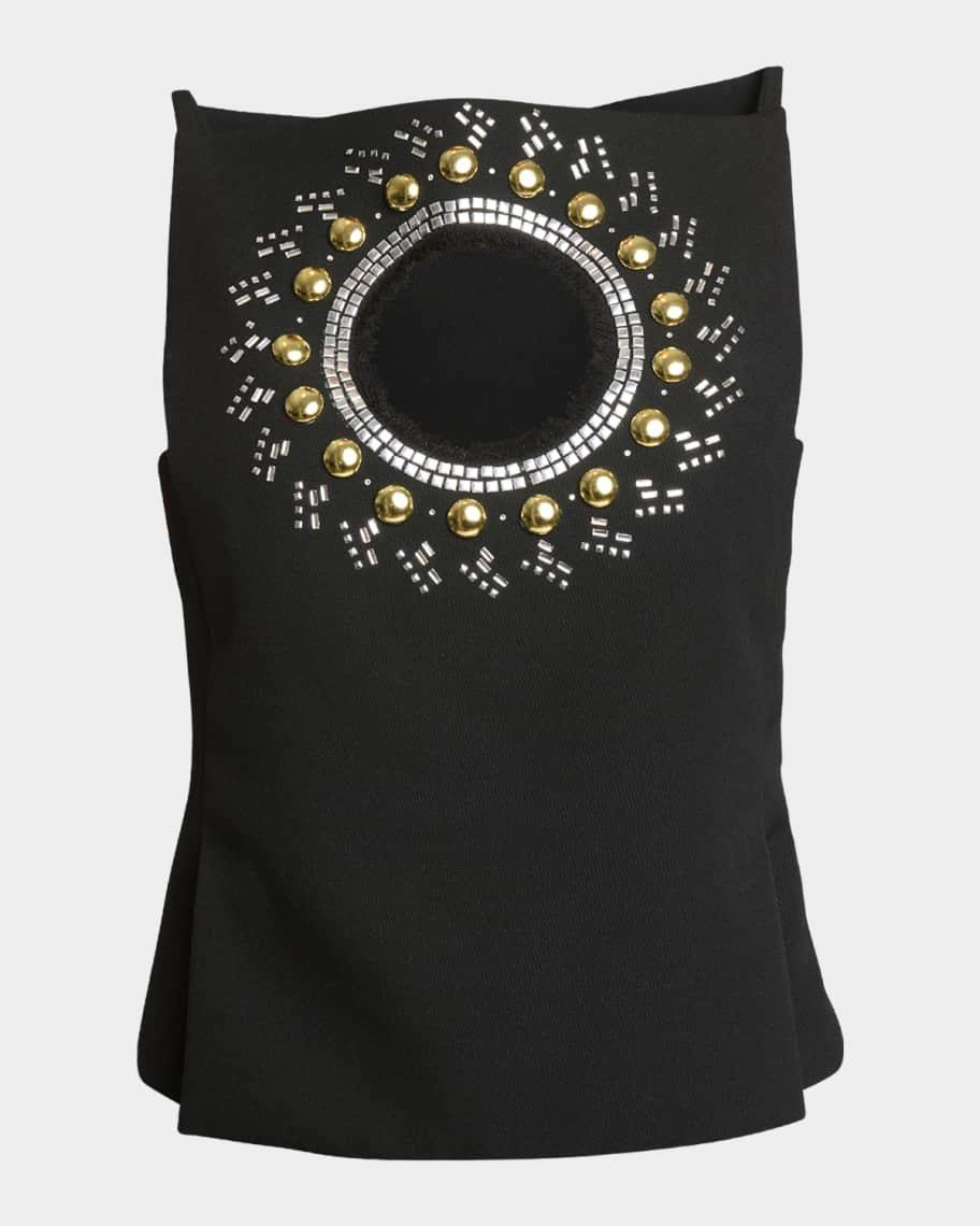 Haut Embellished Cutout Blouse Product Image