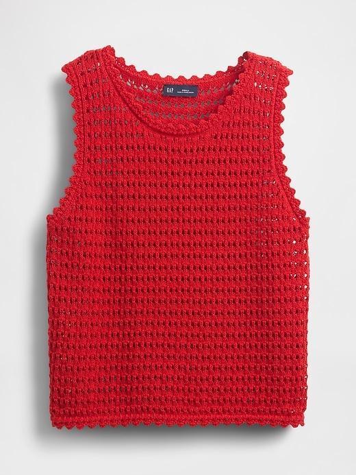 100% Cotton Crochet Tank Top Product Image