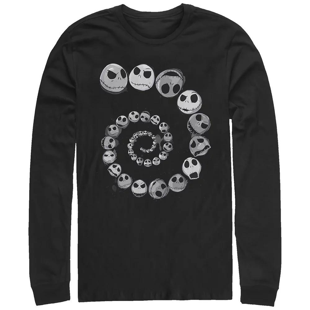 Disney's The Nightmare Before Christmas Jack Emotions Spiral Men's Graphic Tee, Size: Small, Black Product Image