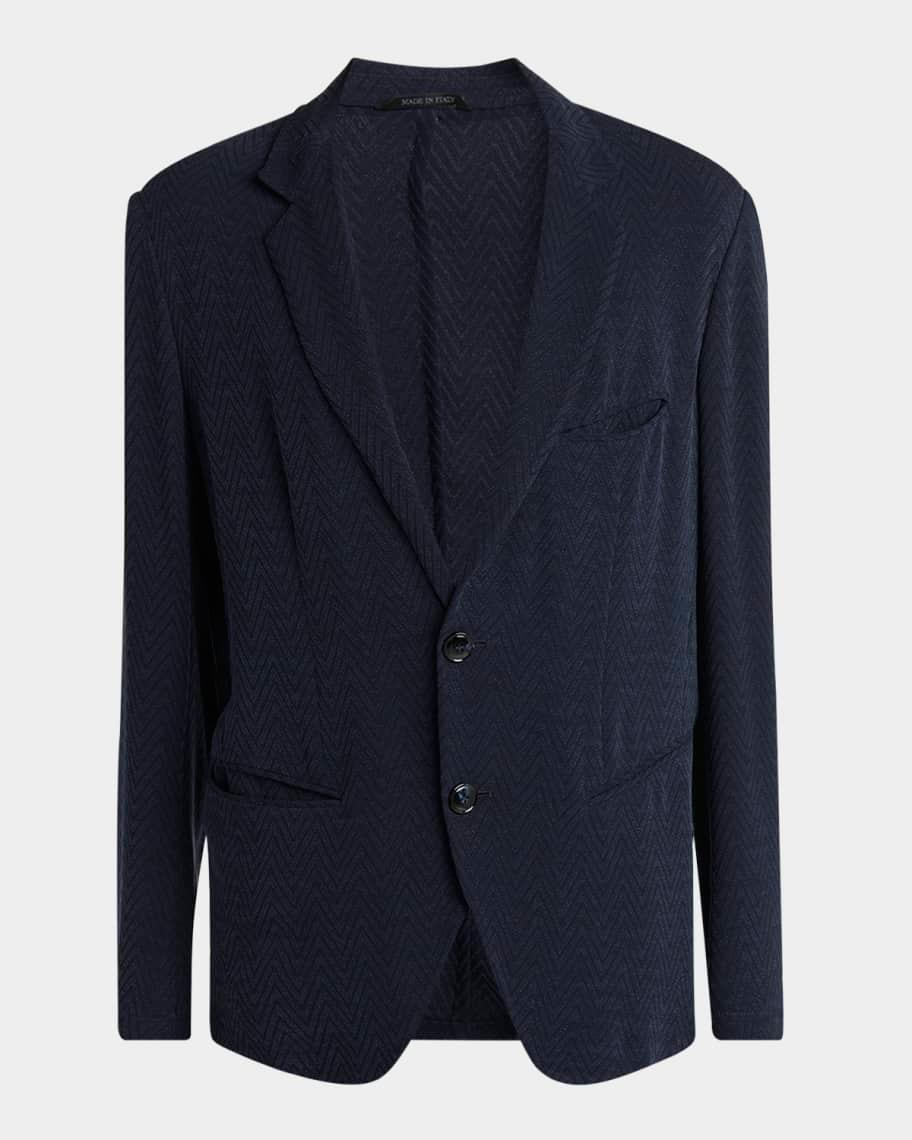 Men's One Shot Macro-Chevron Sport Coat Product Image