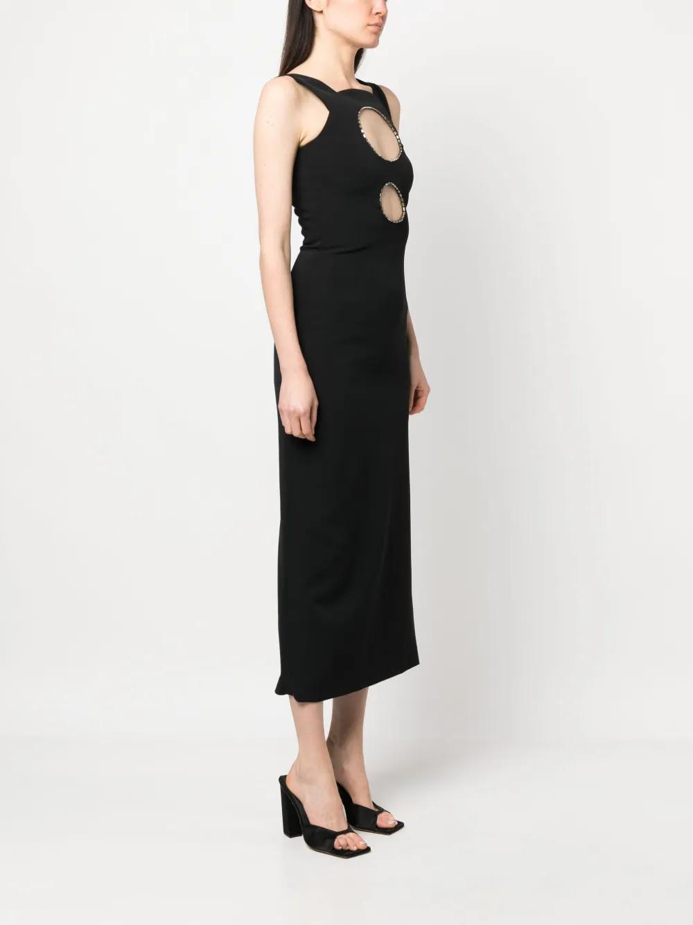 round cut-out sheath dress Product Image