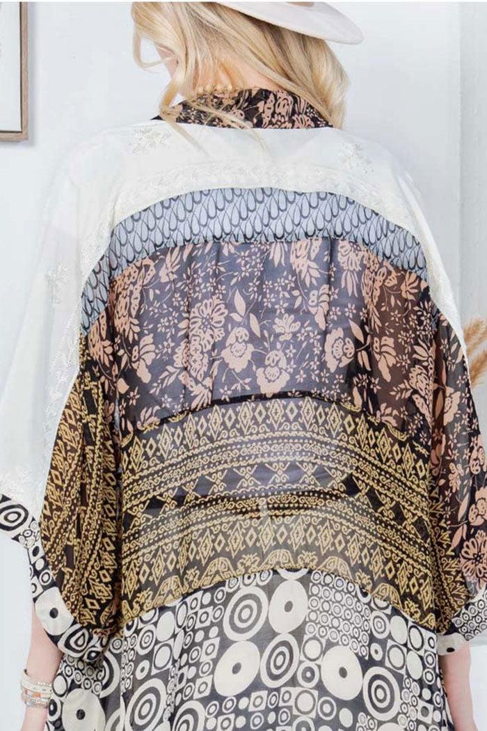 Bohemian Kimono Patchwork Shrug Product Image