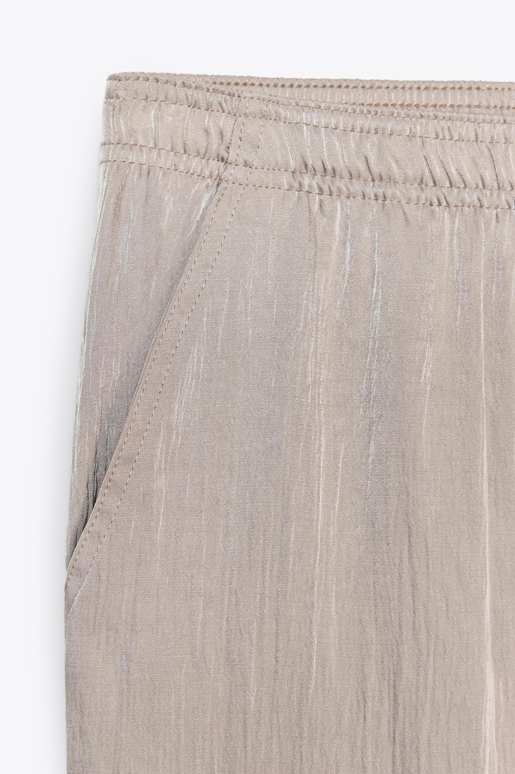 SATIN PAJAMA PANTS Product Image