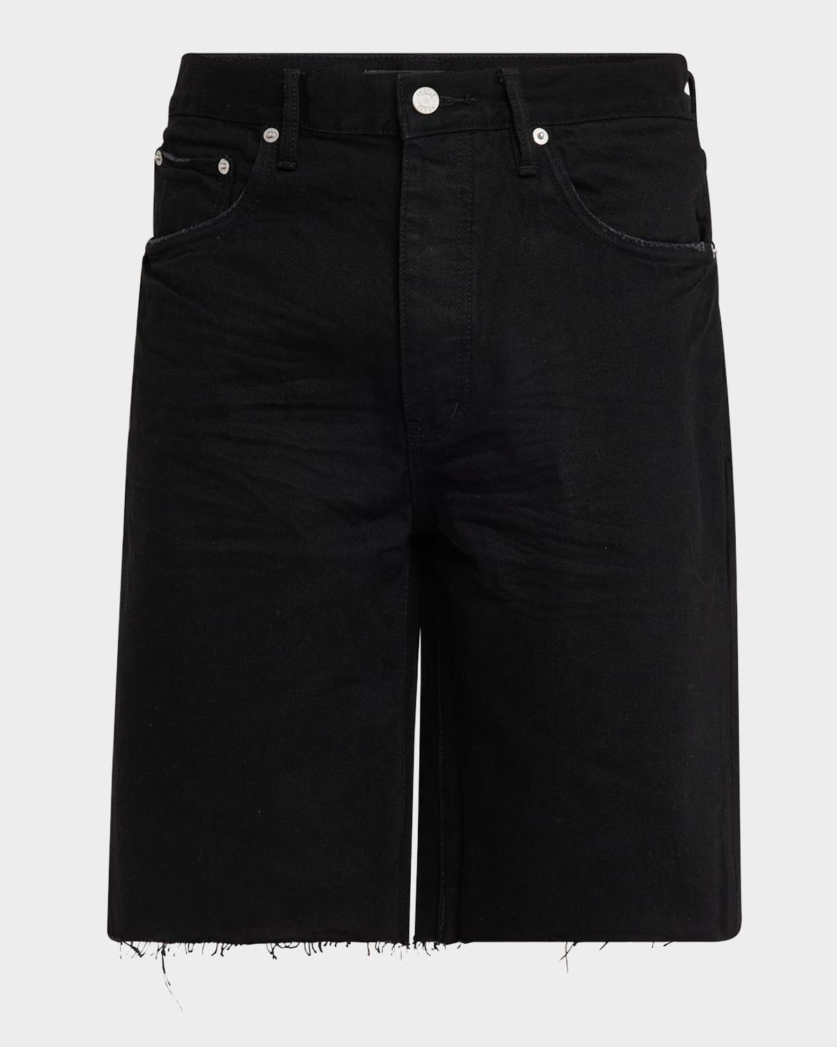 Mens Midnight Denim Shorts Product Image